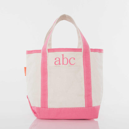Personalized Handy Open Top Tote for Everyday Carry, Coral personalized front