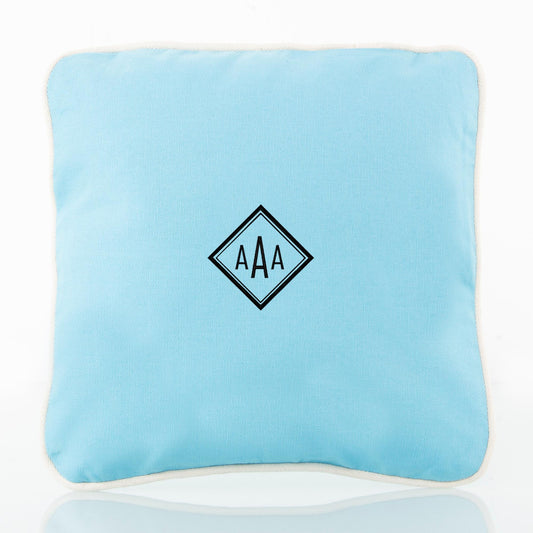 Personalized 16 x 16 Pillow Sham, Baby Blue personalized front