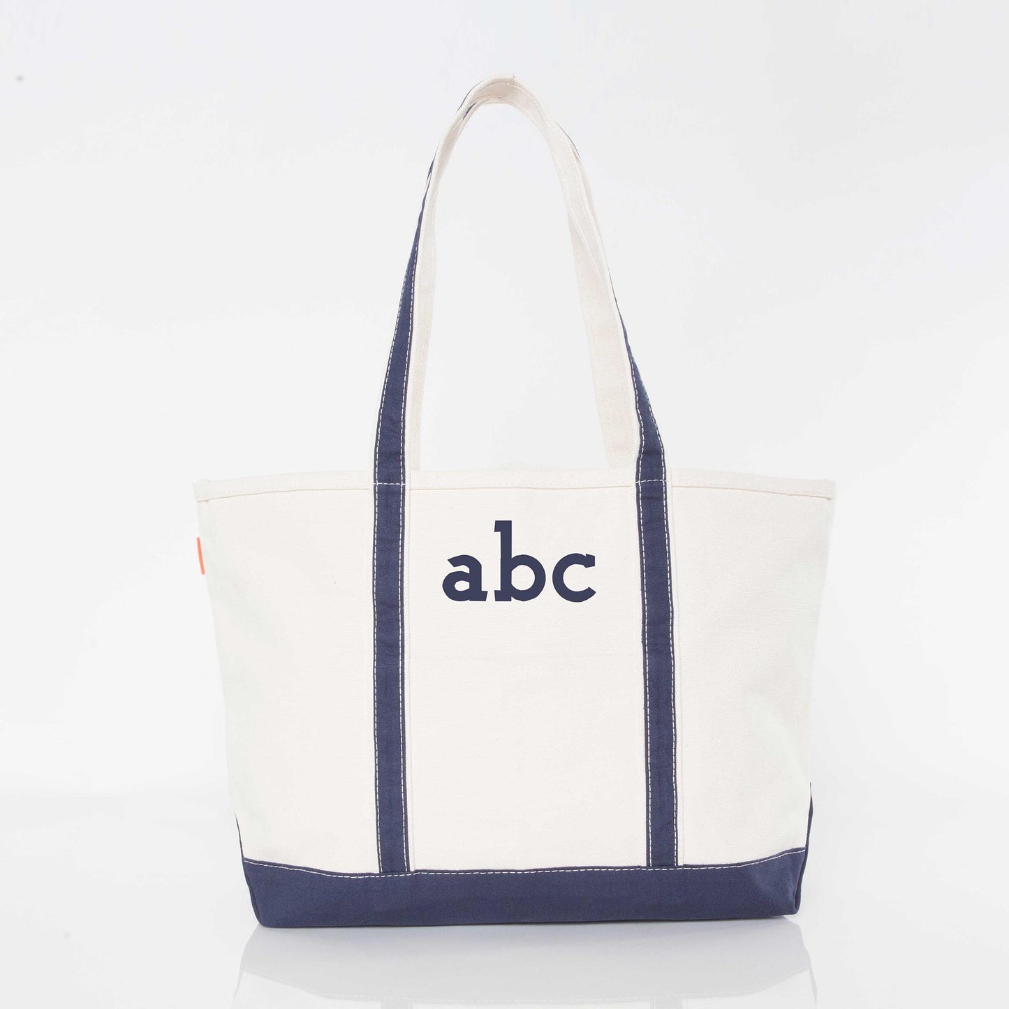 Personalized 24 oz Medium Classic Tote for Everyday Carry, Navy personalized front