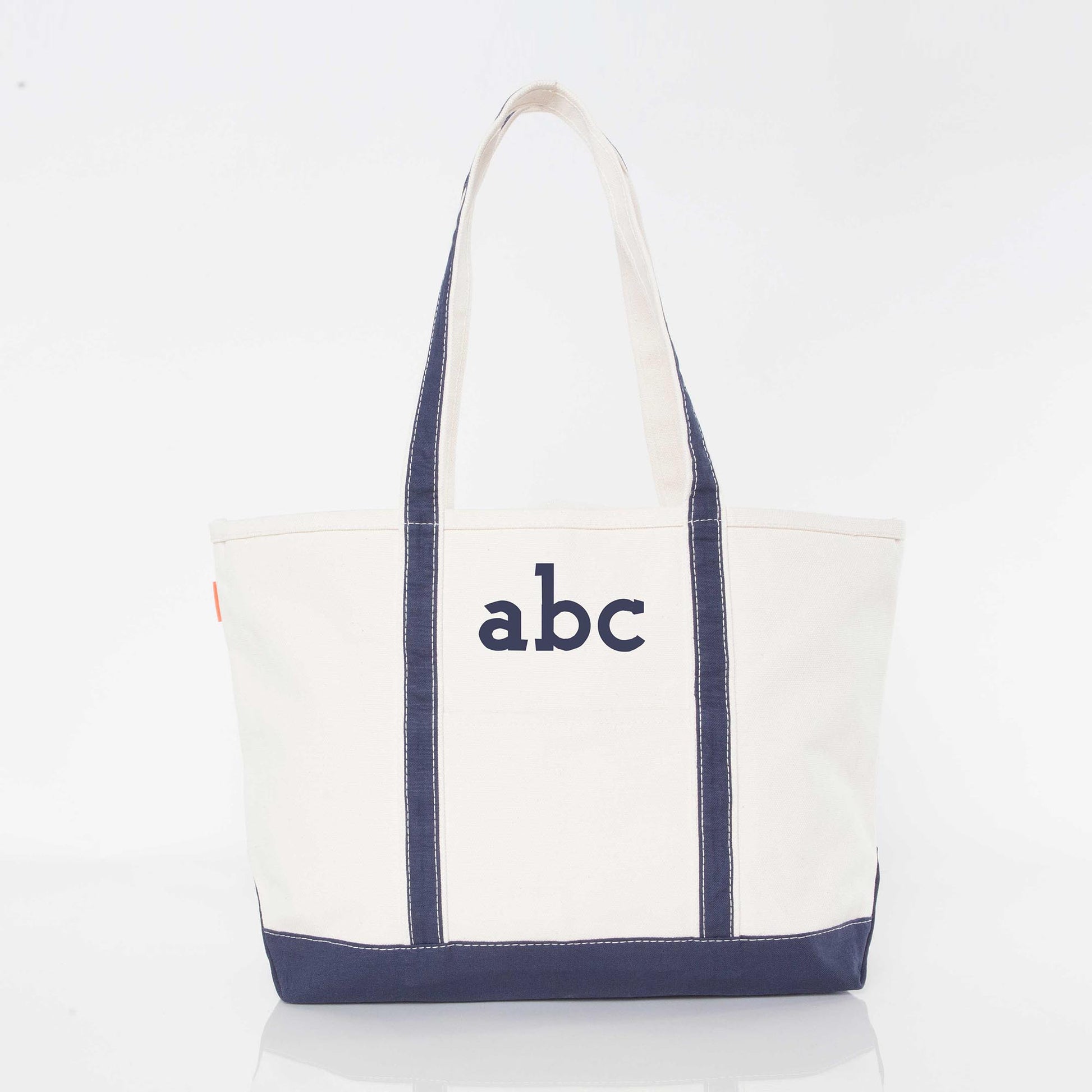 Personalized 24 oz Medium Classic Tote for Everyday Carry, Navy personalized front