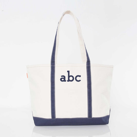 Personalized 24 oz Medium Classic Tote for Everyday Carry, Navy personalized front
