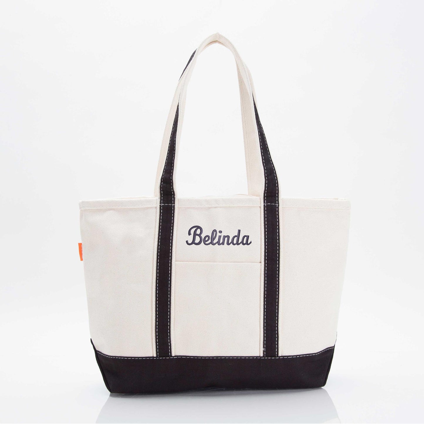 Personalized 24 oz Medium Classic Tote for Everyday Carry, Black personalized front