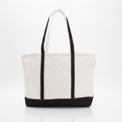 Personalized Large Classic Tote for Everyday Carry, Black alternate view 1