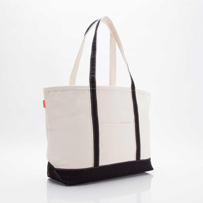 Personalized Large Classic Tote for Everyday Carry, Black alternate view 2