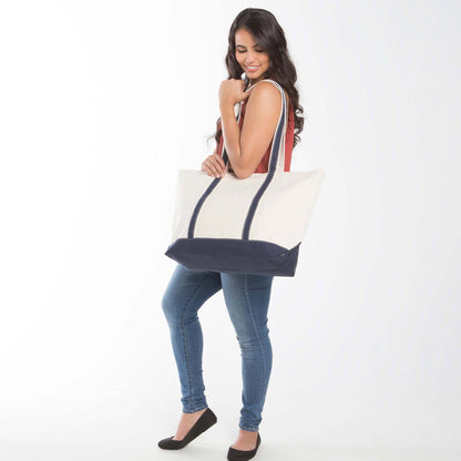 Personalized Large Classic Tote for Everyday Carry, Black alternate view 3