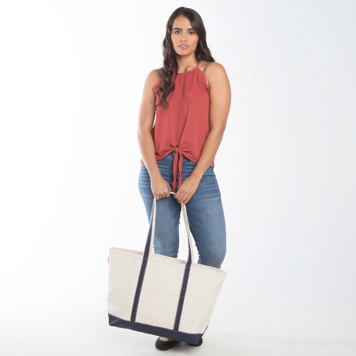 Personalized Large Classic Tote for Everyday Carry, Black alternate view 4