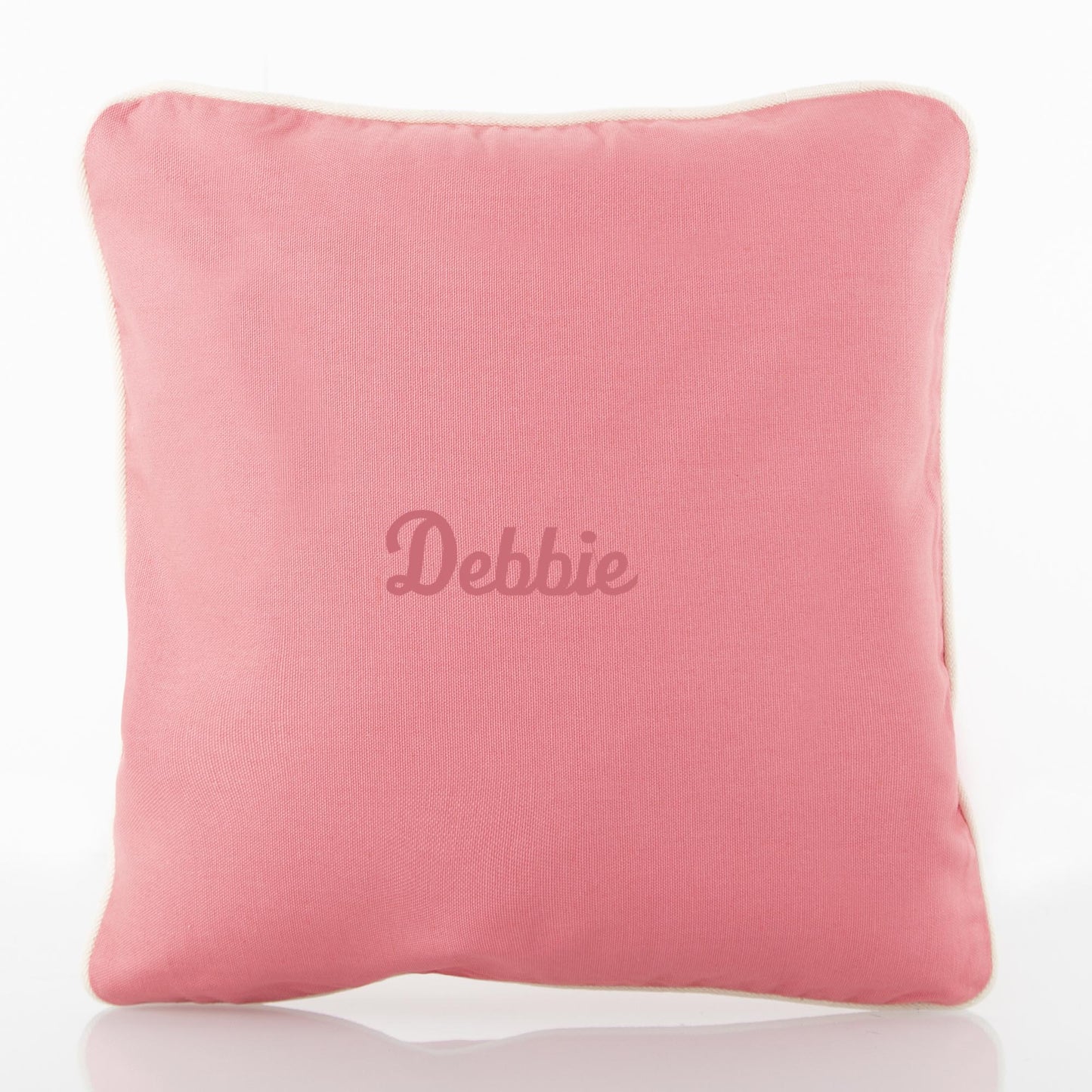 Personalized 12 x 12 Pillow Sham, Coral personalized front