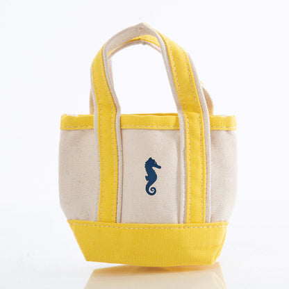 Personalized Mini Classic Tote for Everyday Carry, Yellow personalized front