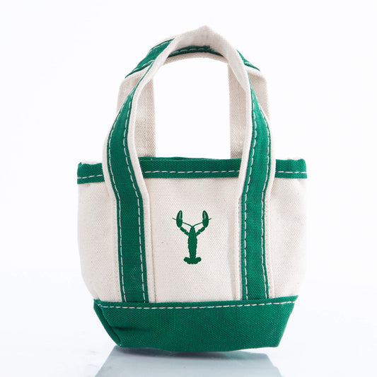 Personalized Mini Classic Tote for Everyday Carry, Emerald personalized front