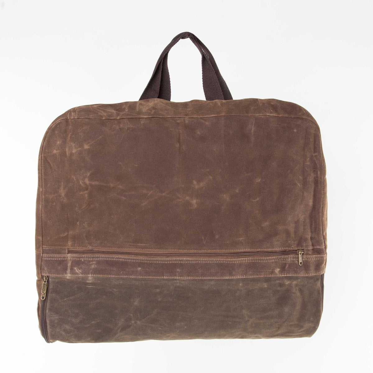 Personalized Waxed Garment Bag for Sharp Arrivals, Olive front
