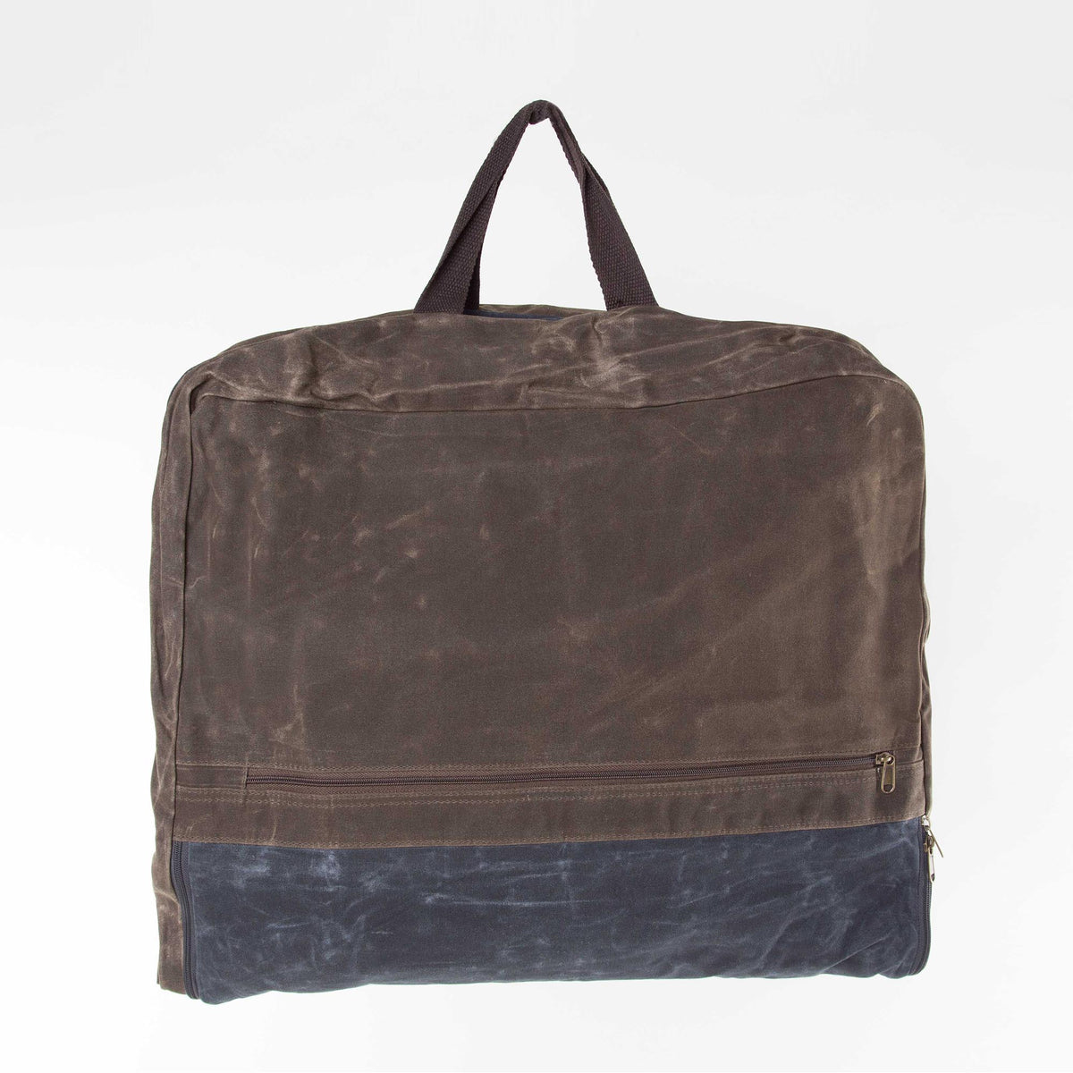 Personalized Waxed Garment Bag for Sharp Arrivals, Slate front
