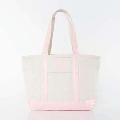 Personalized Medium Metallics Classic Tote for Everyday Carry, Rose Gold personalized front