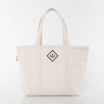 Personalized Medium Classic Tote for Everyday Carry, Natural personalized front