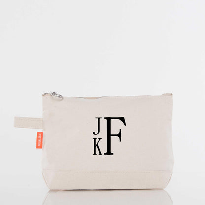 Personalized Makeup Bag for Beauty on the Go, Natural personalized front