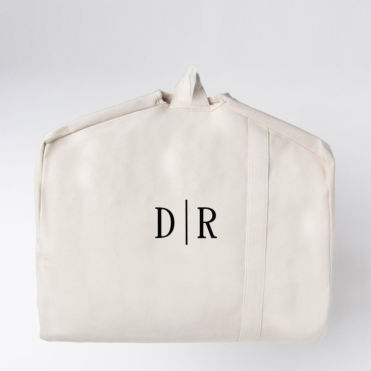 Personalized Garment Bag for Sharp Arrivals, Natural personalized front