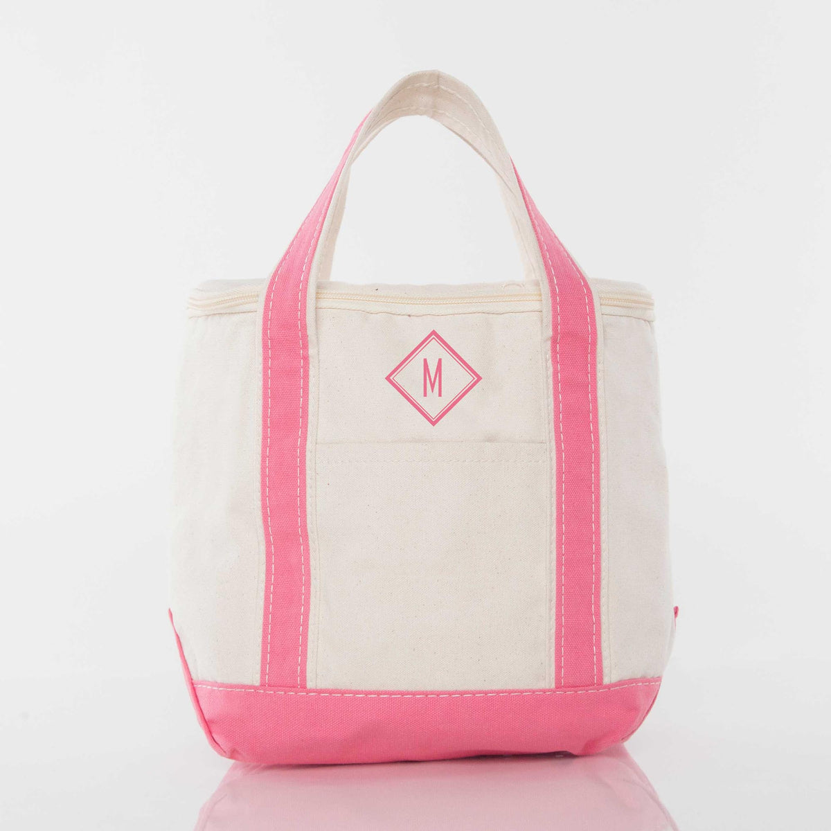 Personalized Small Lunch Cooler for Fresh Lunches, Coral (9.5in H x 13.) personalized front