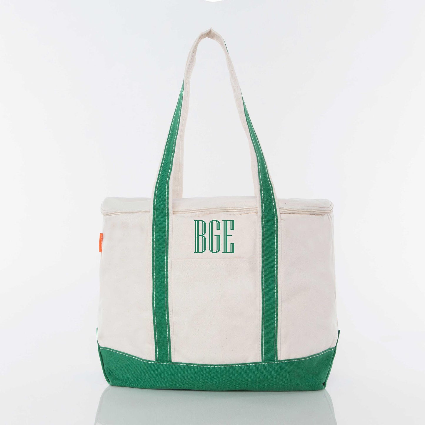 Personalized Large Lunch Cooler for Fresh Lunches, Emerald personalized front