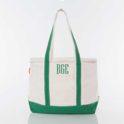 Personalized Large Lunch Cooler for Fresh Lunches, Emerald personalized front
