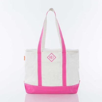 Personalized Large Lunch Cooler for Fresh Lunches, Hot Pink personalized front