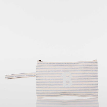 Personalized Solid Clutch Bag for Date Night, Silver personalized front