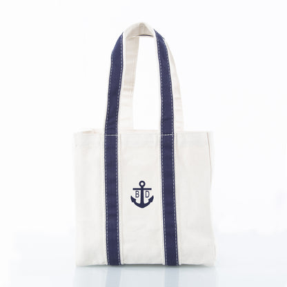 Personalized Four Bottle Wine Carrier for Wine Lovers, Navy personalized front