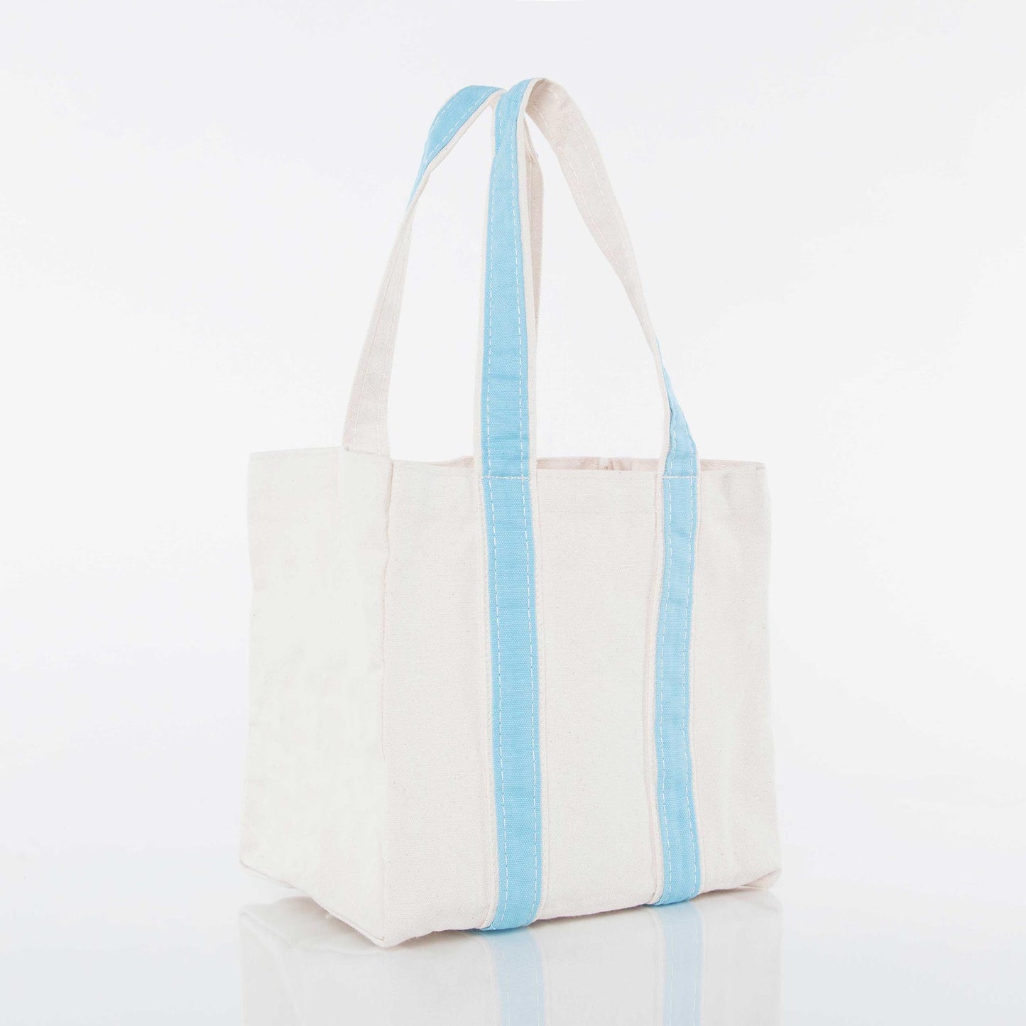 Personalized Four Bottle Wine Carrier for Wine Lovers, Baby Blue alternate view 1