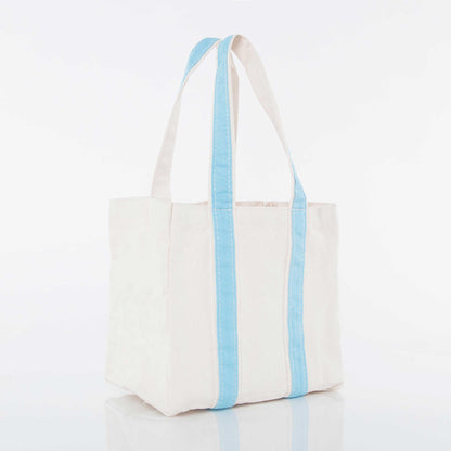 Personalized Four Bottle Wine Carrier for Wine Lovers, Baby Blue alternate view 1