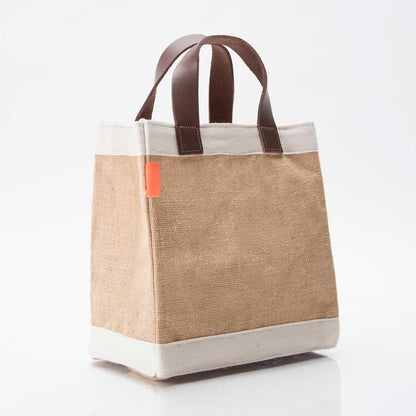 Personalized Jute Market Bag for Fresh Finds, Natural alternate view 1