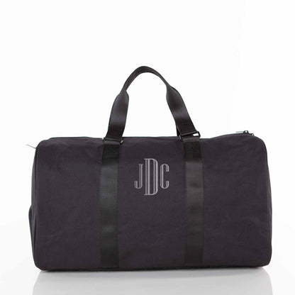 Personalized Motion Weekender Bag for Short Getaways, Black personalized front