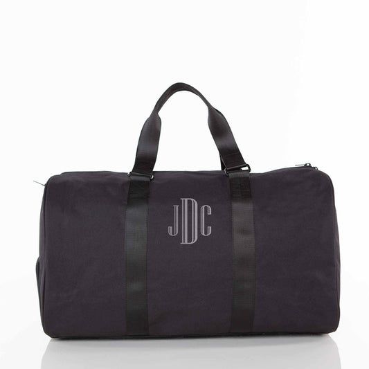 Personalized Motion Weekender Bag for Short Getaways, Black personalized front