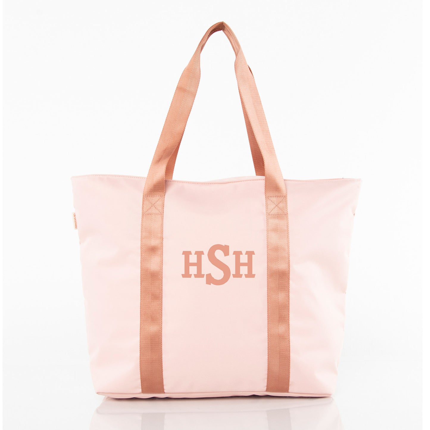 Personalized Motion Tote for Everyday Carry, Blush personalized front