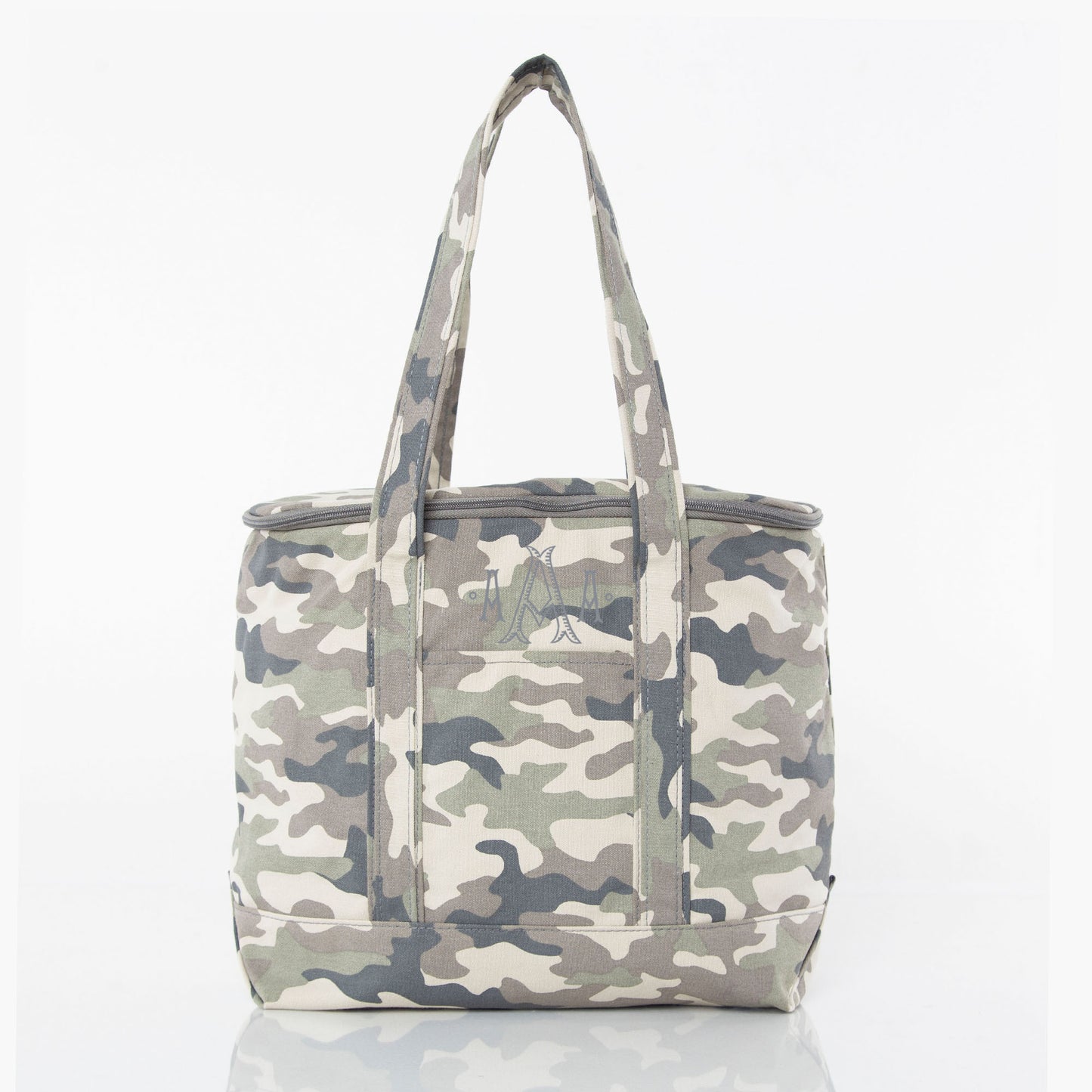 Personalized Large Lunch Cooler for Fresh Lunches, Modern Camo personalized front