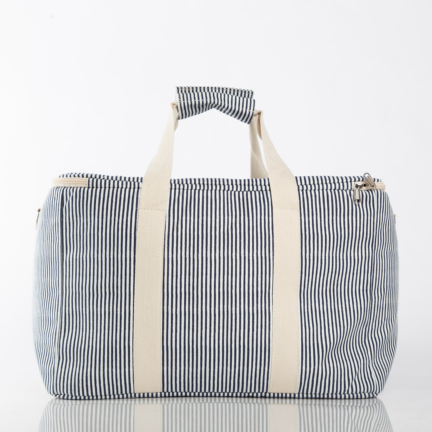 Personalized Stripes Box Cooler for Fresh Lunches, Navy alternate view 1