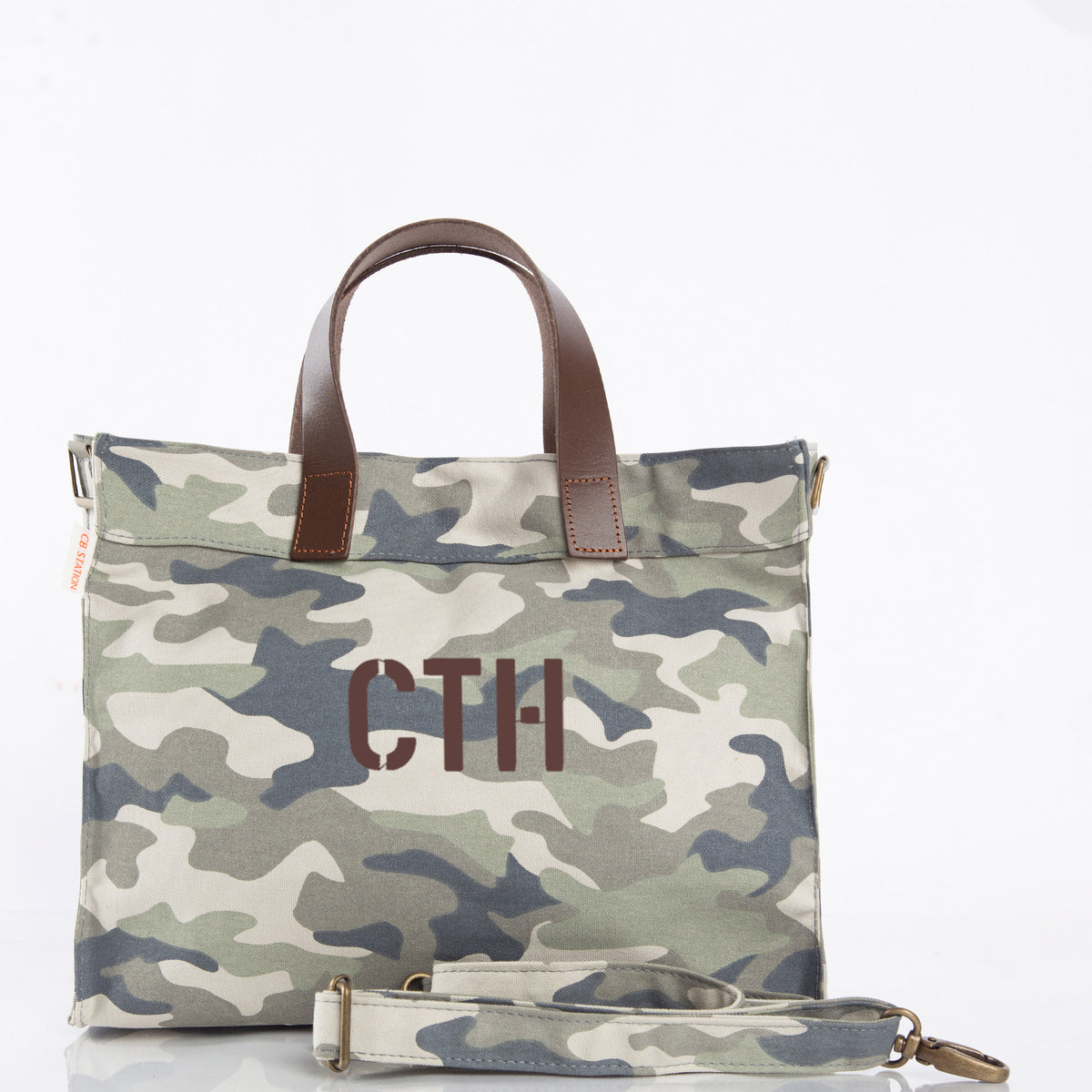 Personalized Mini Advantage Tote Bag for Everyday Carry, Camo personalized front