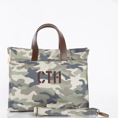 Personalized Mini Advantage Tote Bag for Everyday Carry, Camo personalized front