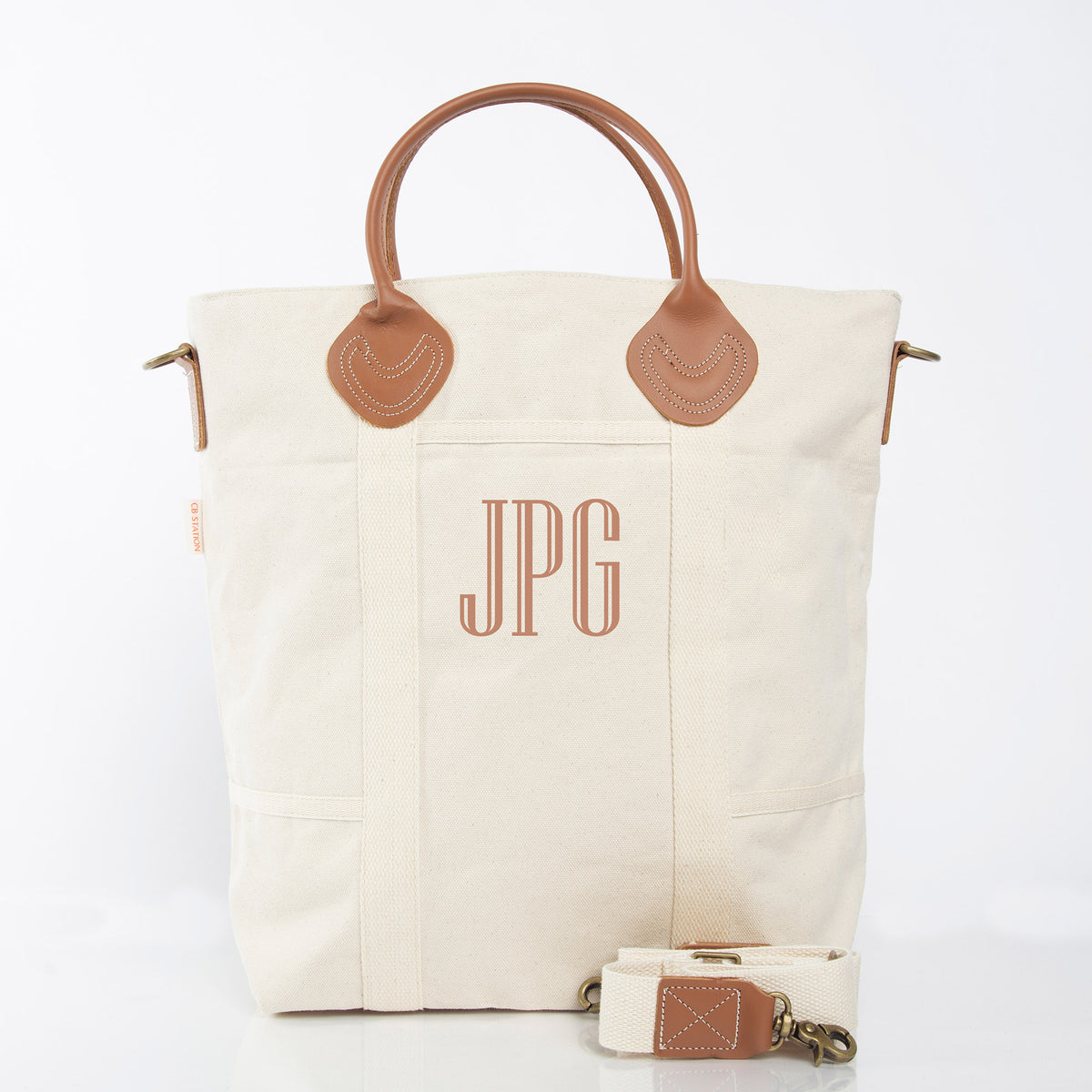 Personalized Flight Bag for Smooth Travels, Natural personalized front