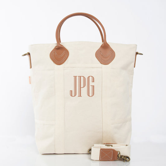 Personalized Flight Bag for Smooth Travels, Natural personalized front