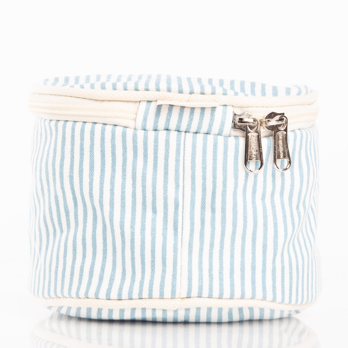 Personalized Stripes Circle Case for Pretty Keepsakes, Clear Sky alternate view 1