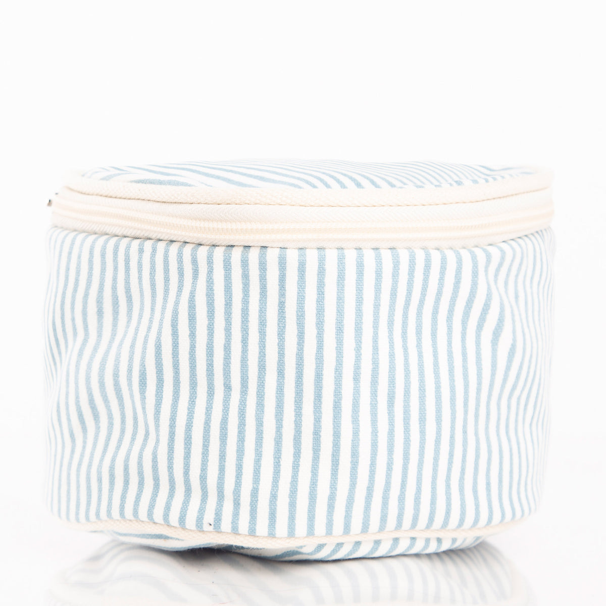 Personalized Stripes Circle Case for Pretty Keepsakes, Clear Sky alternate view 2