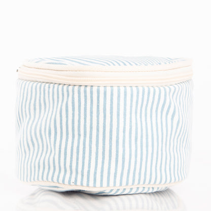 Personalized Stripes Circle Case for Pretty Keepsakes, Clear Sky alternate view 2