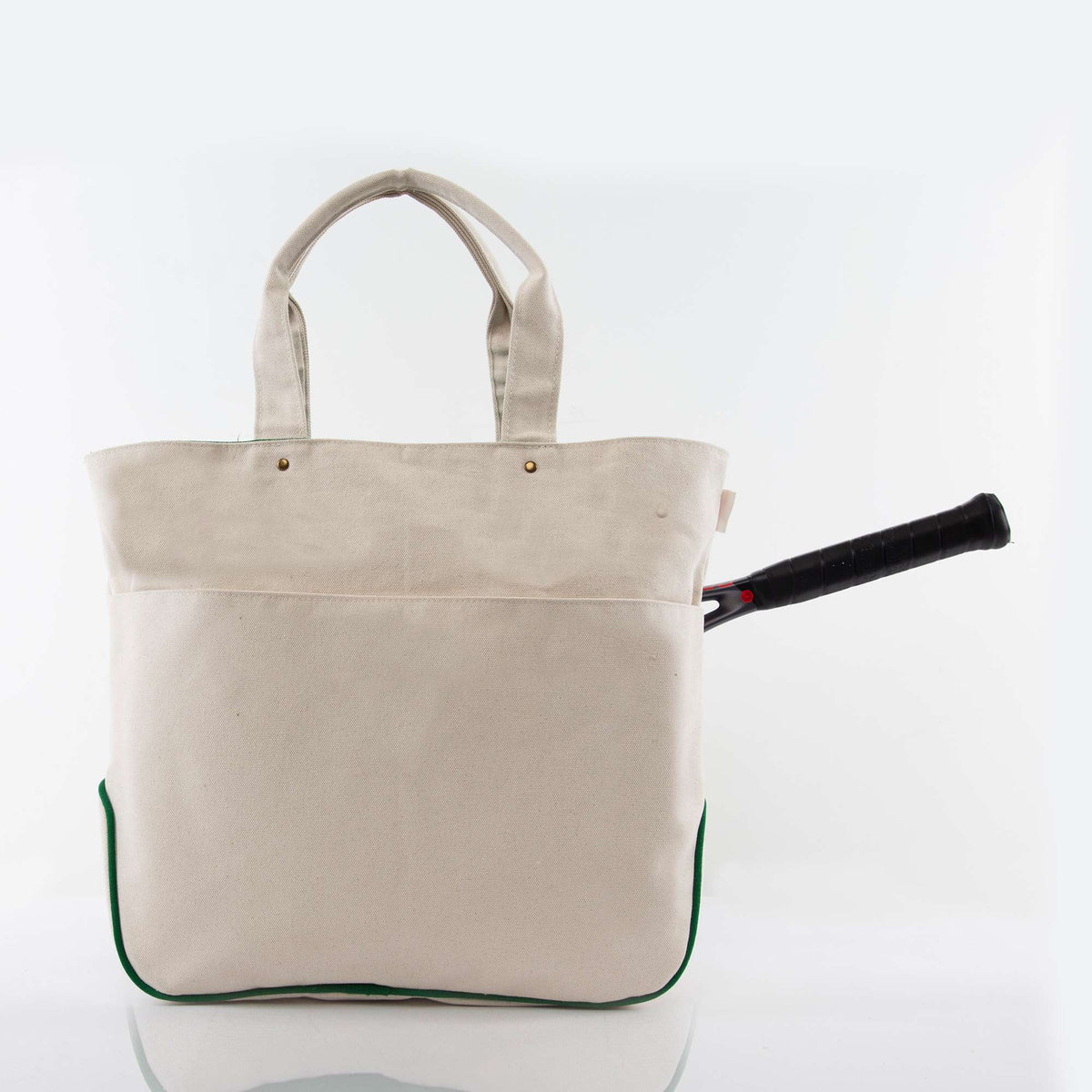 Personalized Tennis Tote for Court Days, Natural alternate view 1