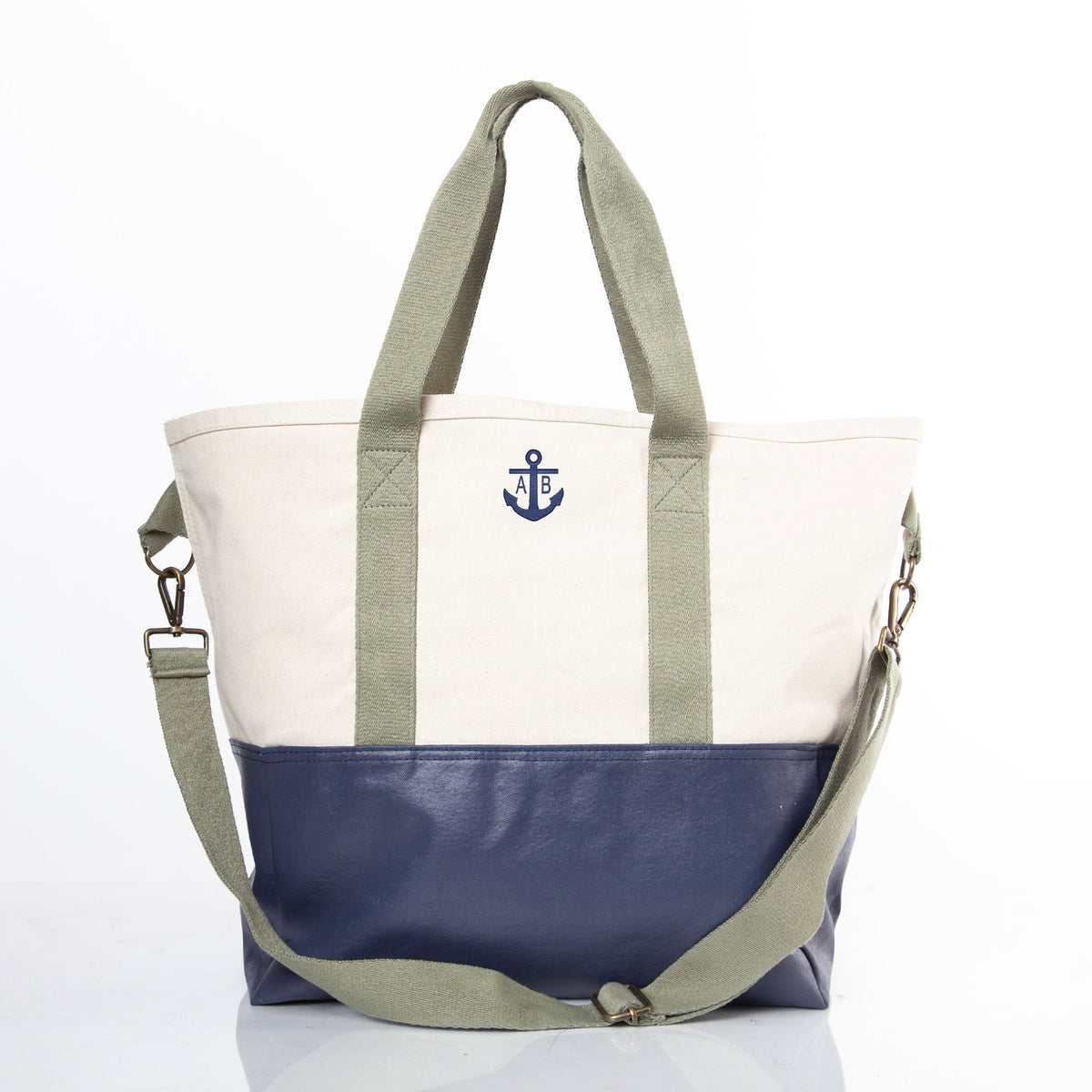 Personalized Adventure Tote for Everyday Adventures, Navy personalized front