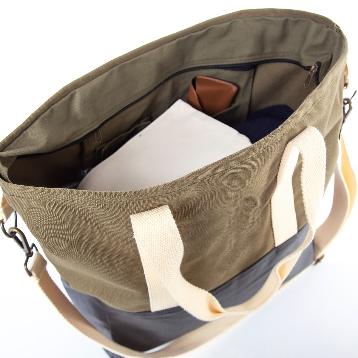 Personalized Adventure Tote for Everyday Adventures, Black & Emerald alternate view 1