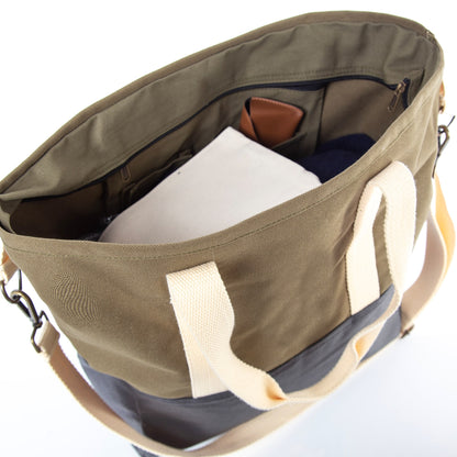 Personalized Adventure Tote for Everyday Adventures, Black & Emerald alternate view 1