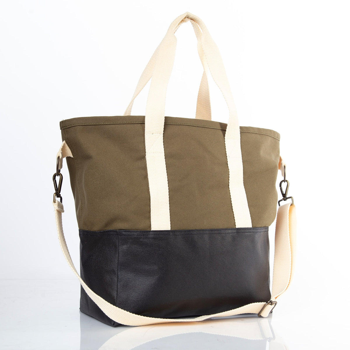 Personalized Adventure Tote for Everyday Adventures, Black & Emerald alternate view 2