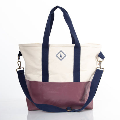 Personalized Adventure Tote for Everyday Adventures, Mauve personalized front