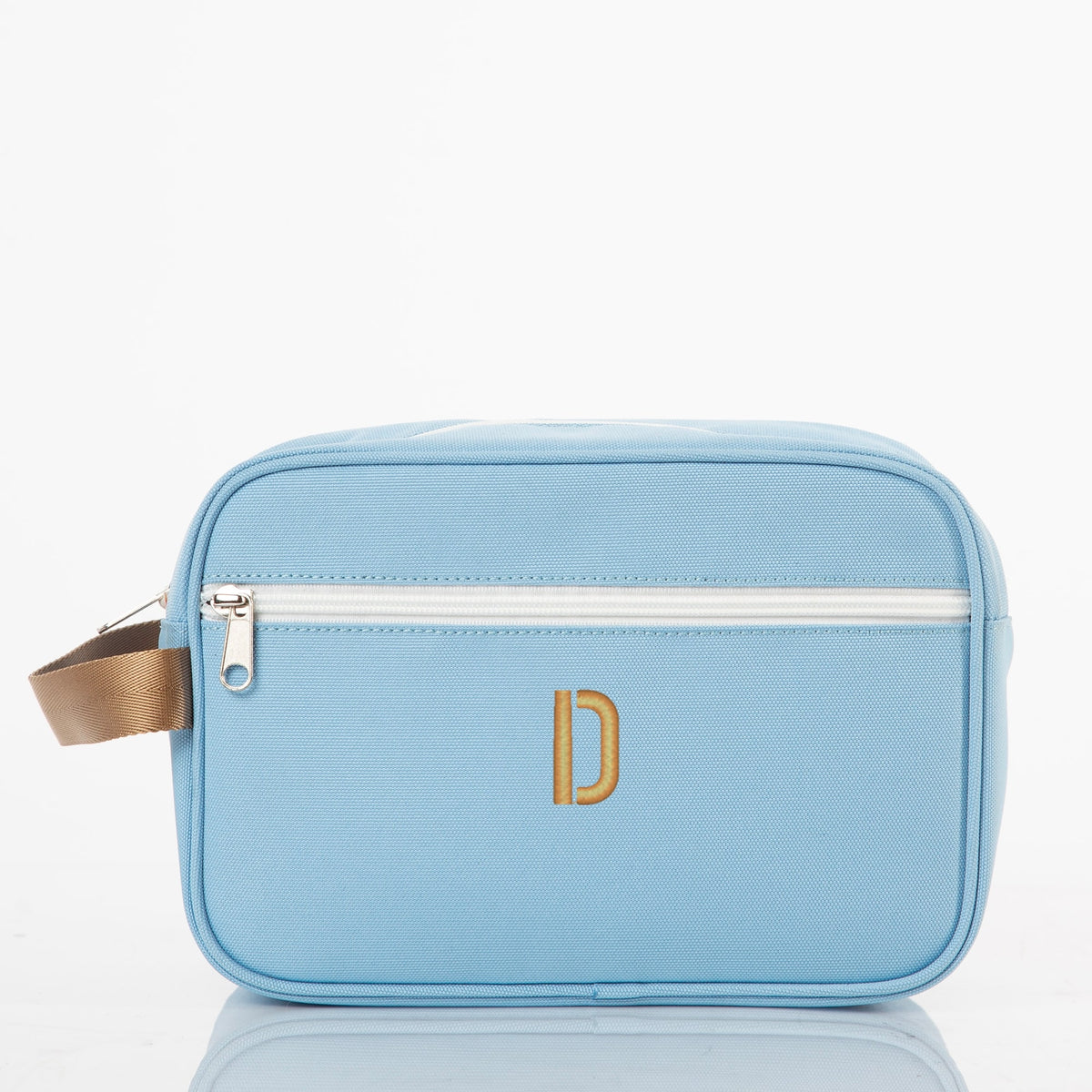 Personalized Motion Travel Kit for Organized Toiletries, Skyblue personalized front