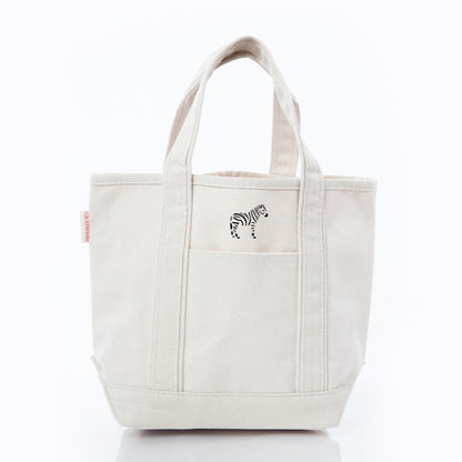Personalized Handy Open Top Tote for Everyday Carry, Natural personalized front