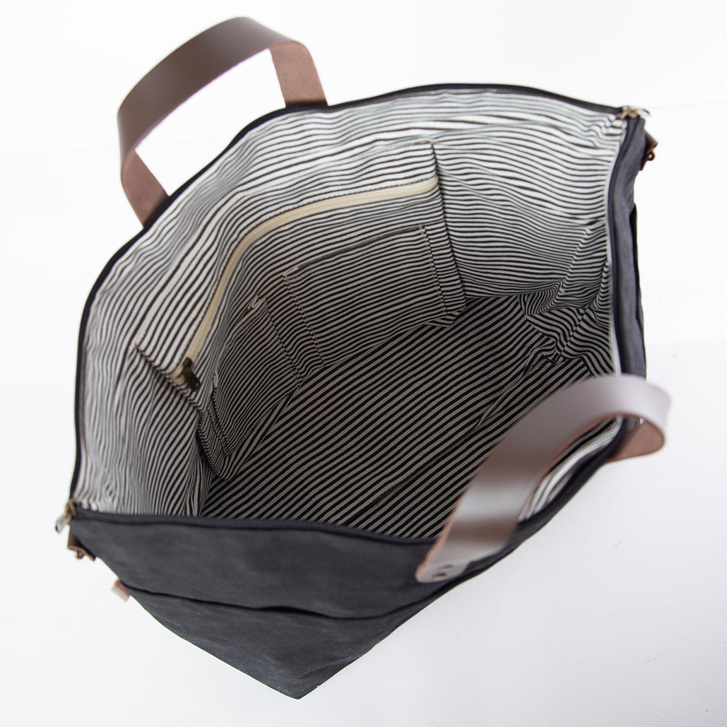 Personalized Traveler Tote for Everyday Carry, Black alternate view 2