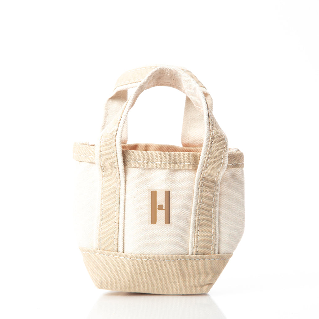 Personalized Mini Classic Tote for Everyday Carry, Safari personalized front